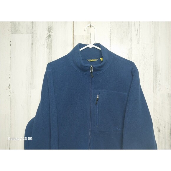 Cabela’s Women’s Size Large Blue Long Sleeve Zippered Fleece Jacket - Picture 3 of 8